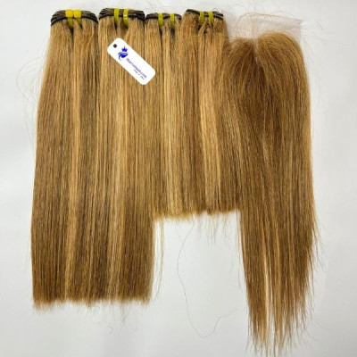 Hight Quality Human Hair Bundles with Lace Closure